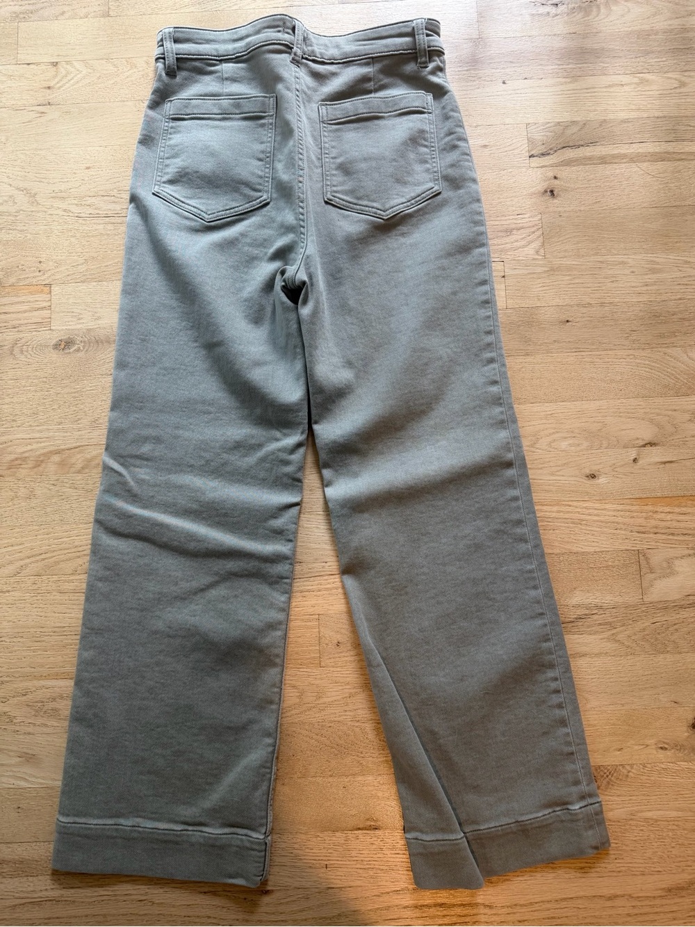 Faherty Stretch Terry Patch Pocket Ankle Pant- Coastal Sage. Size 28 - Picture 5 of 5